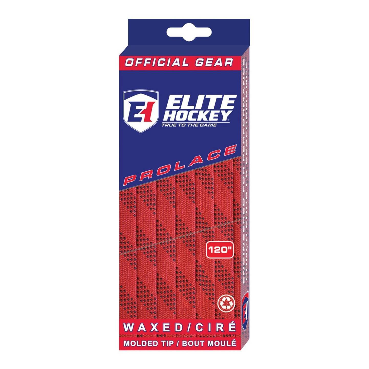 Waxed Laces Elite Hockey Red 