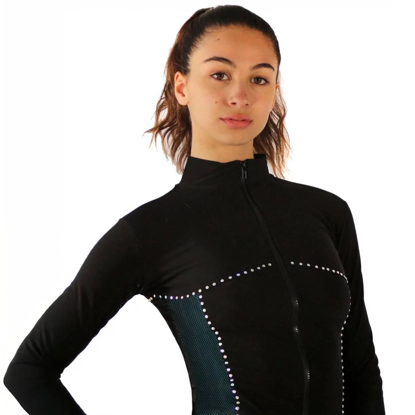 Primavera 281 thermo jacket with rhinestones
