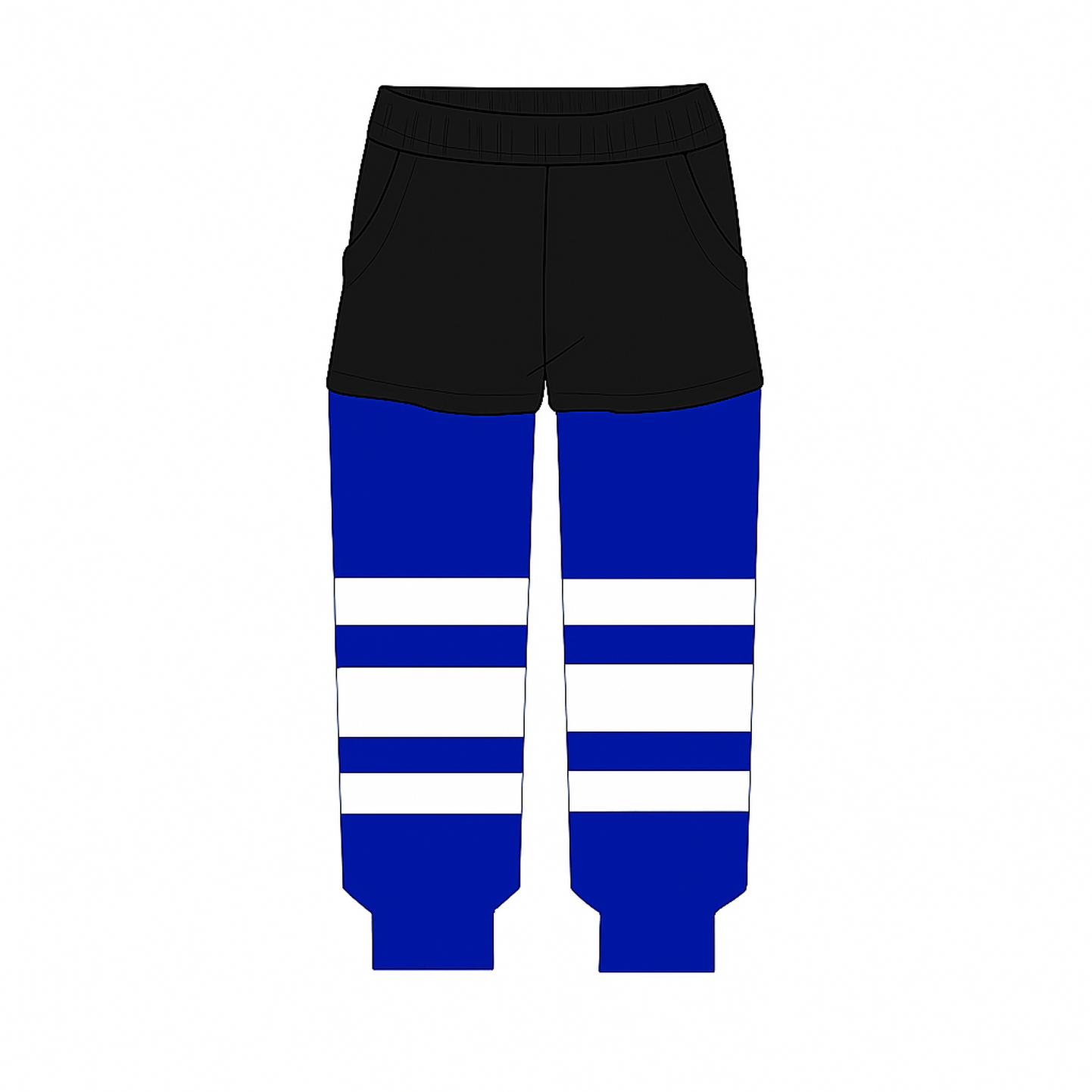 Knit stockings Tights Blue-White Boy