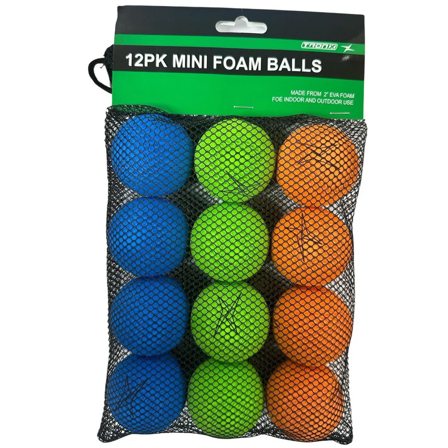 Pack mini balles mousses TronX (12 balles)