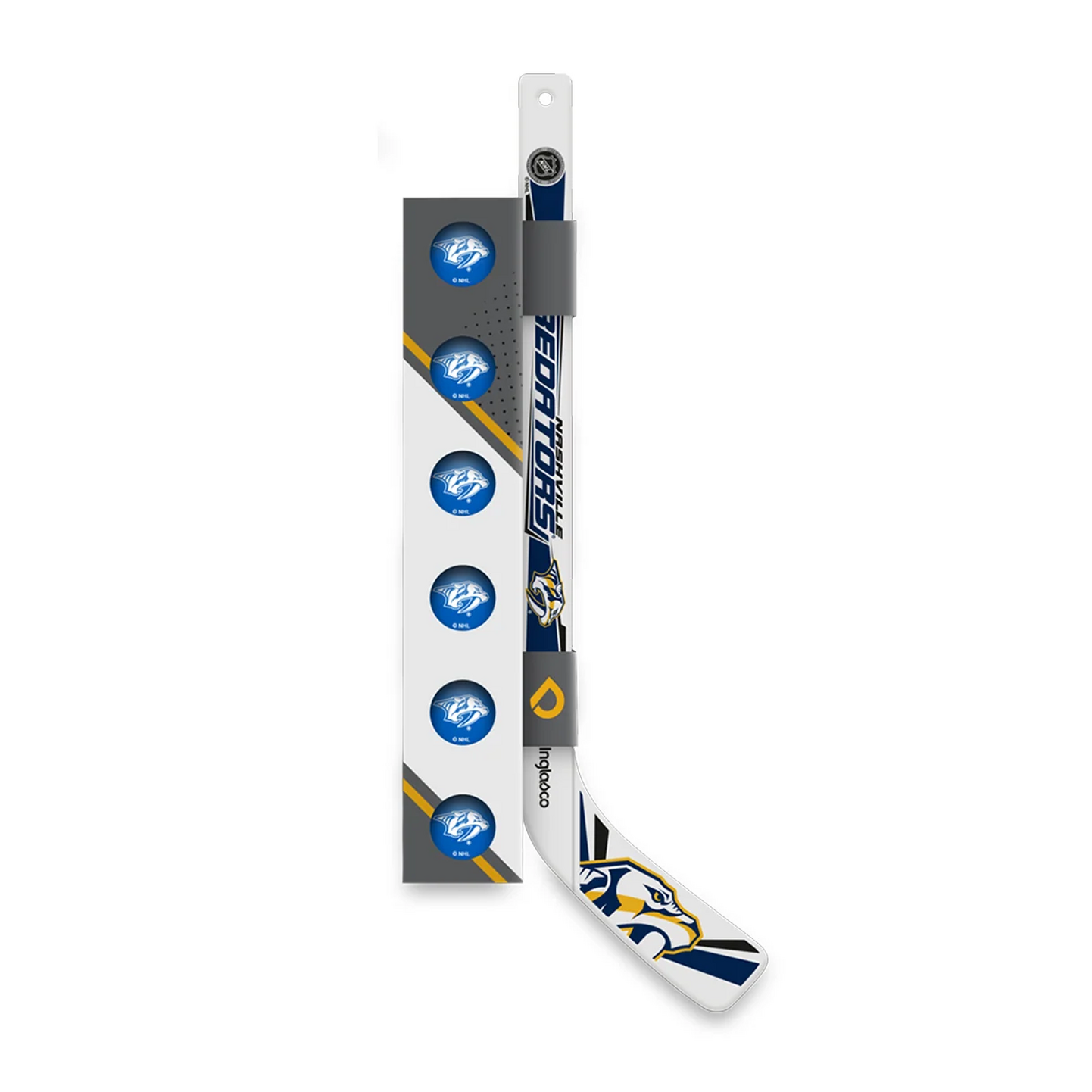 Mini Stick, 1 canne + 6 balles Nashville Predators