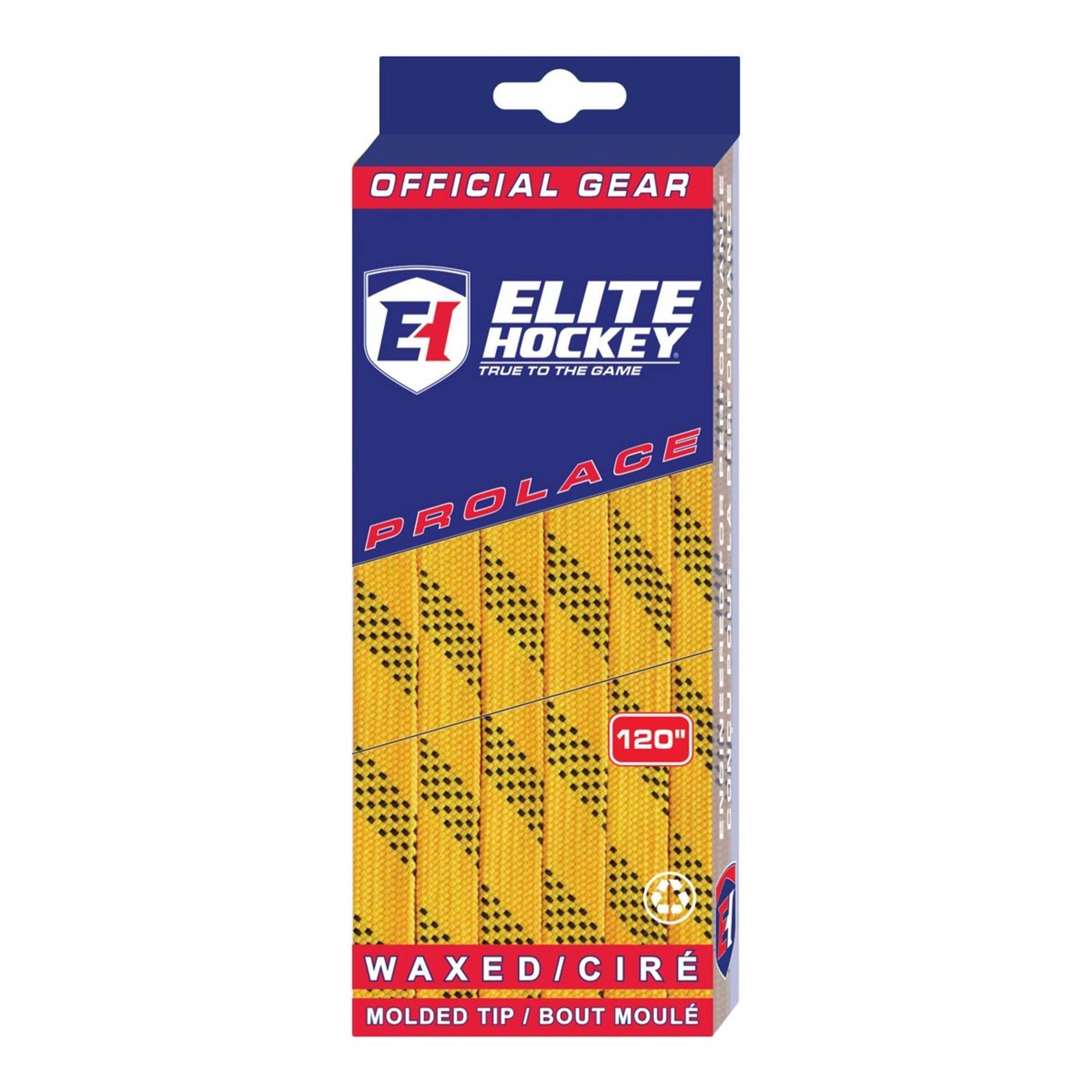Waxed laces Elite Hockey Yellow 