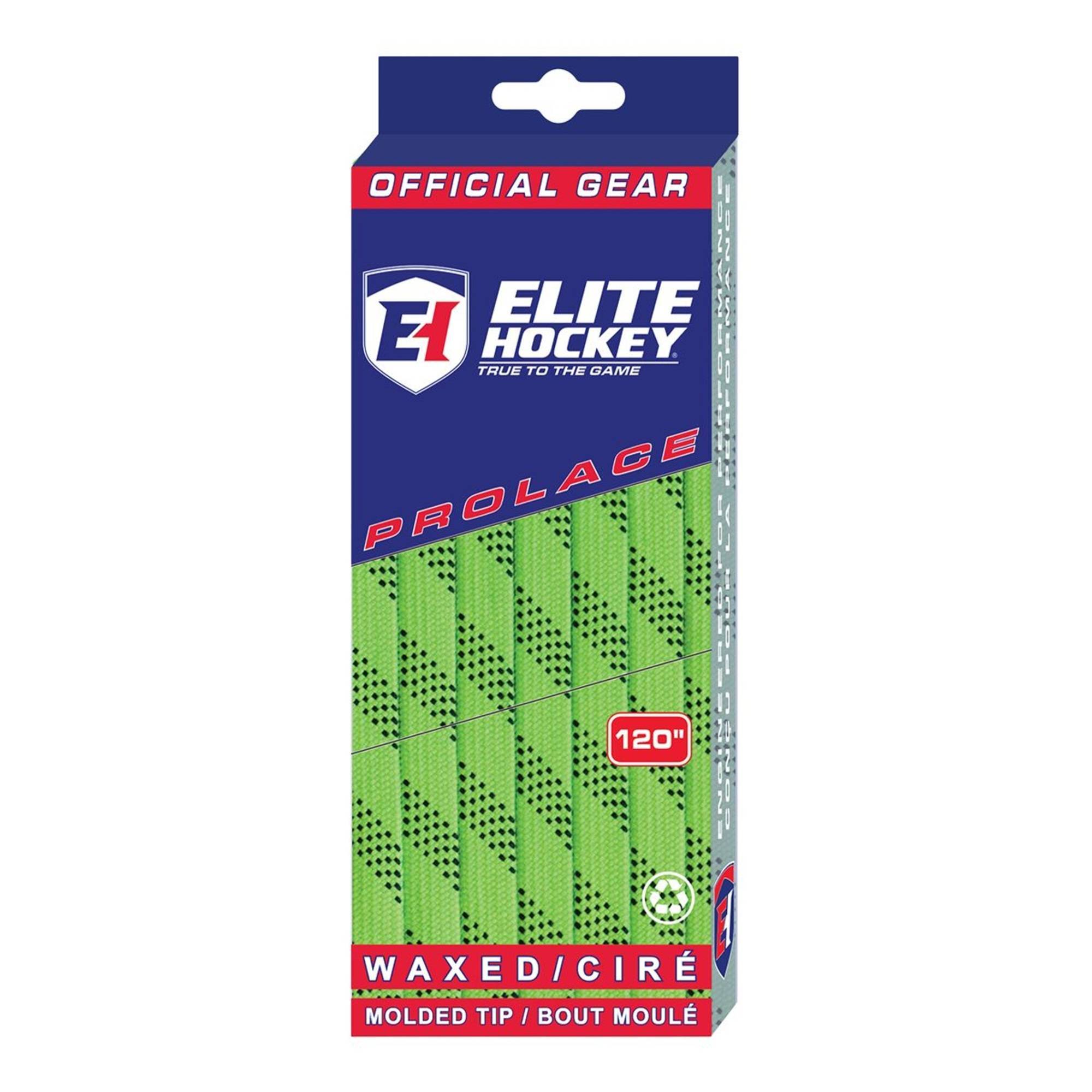 Waxed Laces Elite Hockey Green