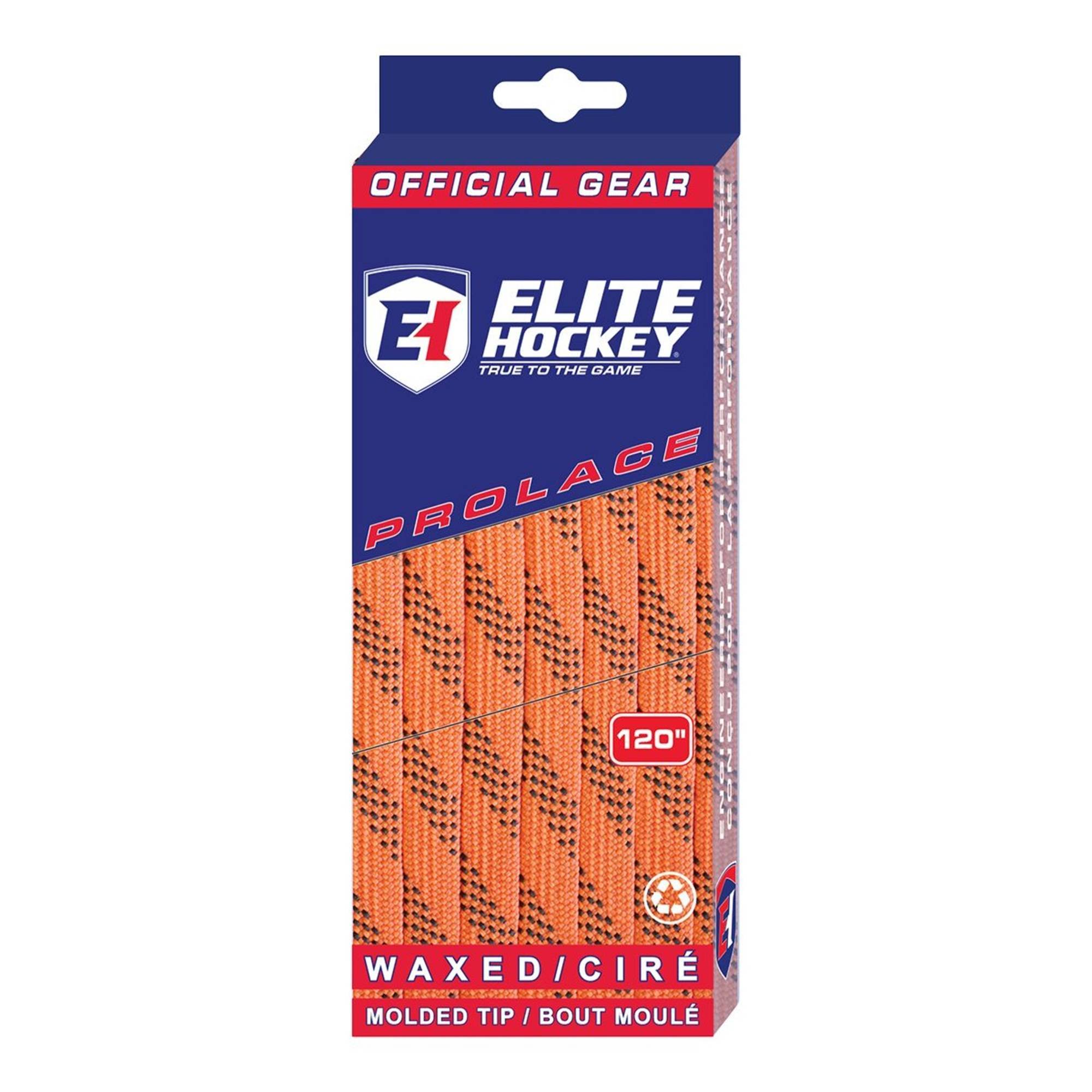 Lacets cirés Elite Hockey orange 