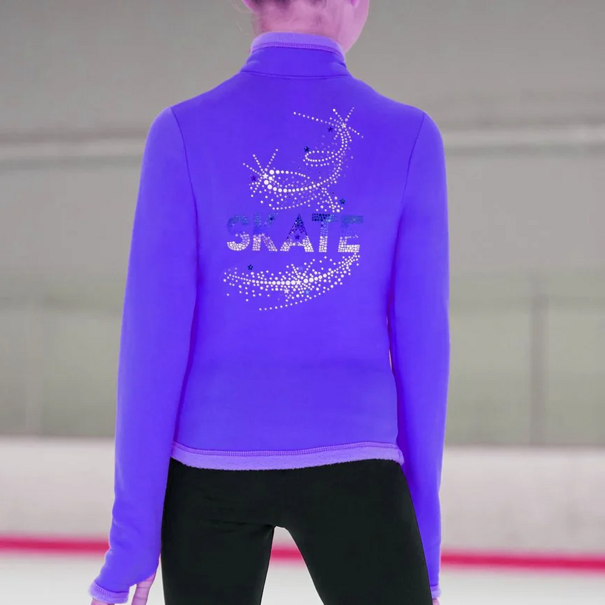 Jacket Mondor Polartec with strass 24490 purple