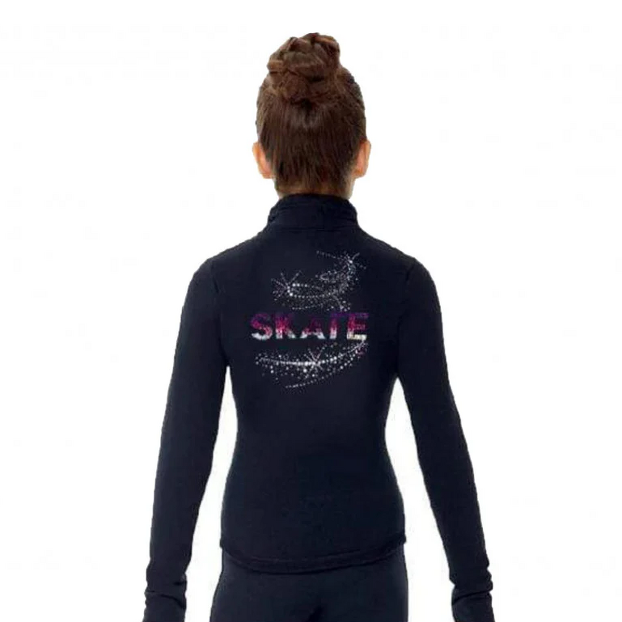 Jacket Mondor Polartec with strass 24490 black