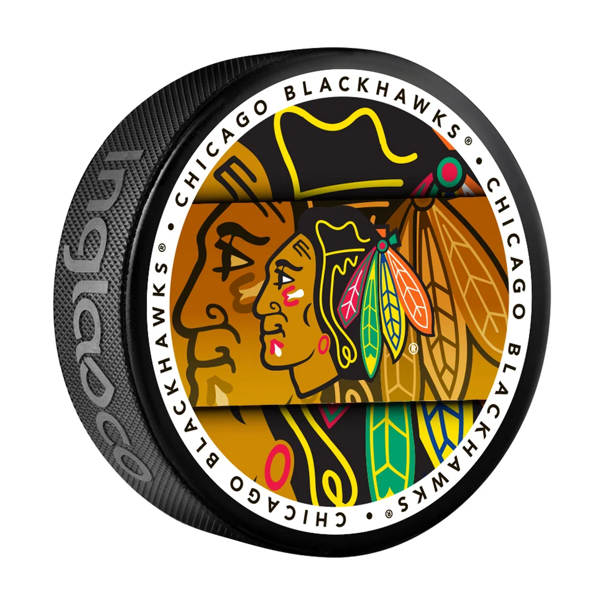 NHL Puck Medallion Chicago